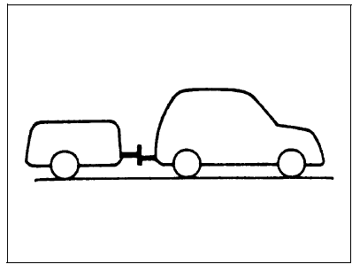 Suzuki Swift. Fahren mit Anhänger 