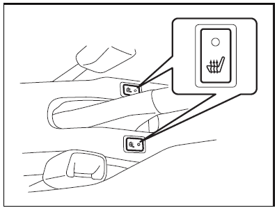 Suzuki Swift. Heizung der Vordersitze (falls vorhanden)