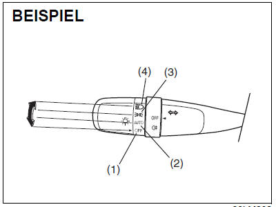 Suzuki Swift. Automatisches Ein- und Ausschalten der Beleuchtung