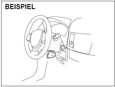 Suzuki Swift. Sicherungen unter dem Armaturenbrett