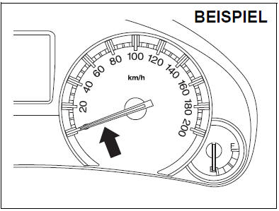 Suzuki Swift. Tachometer