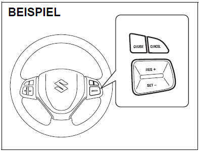 Suzuki Swift. Tempomat (falls vorhanden)