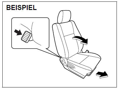 Suzuki Swift. Verstellbare Sitze (falls vorhanden)