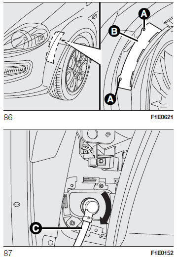 Fiat Punto. FAHRTRICHTUNGS ANZEIGER