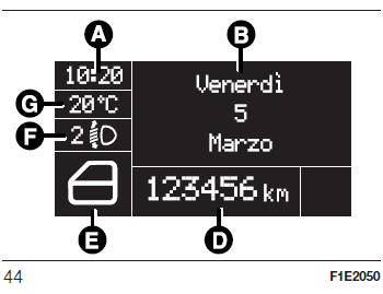 Fiat Punto. KONFIGURIERBARES MULTIFUNKTIONSDISPLAY