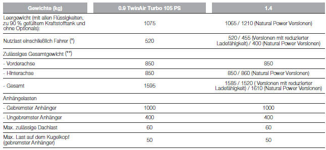 Fiat Punto. VERSIONEN VAN (2 PLÄTZE / 3 TÜREN)