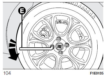 Fiat Punto. VORGEHEN BEI EINEM RADWECHSEL