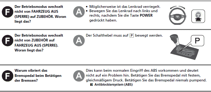 Verhaltensweise in bestimmten Situationen