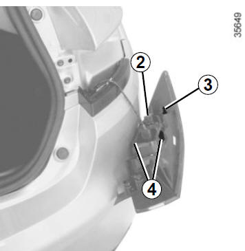 Renault Clio. Rückleuchten und Standlicht (Austausch der Lampen) 